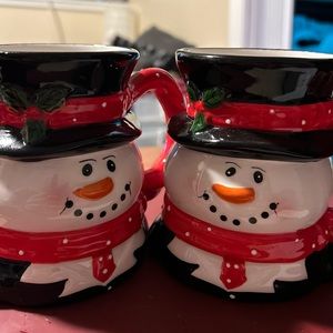 Christmas Holiday Snowman Mugs 2